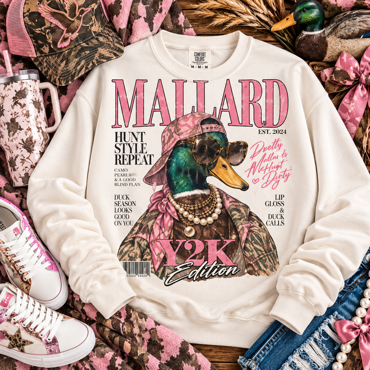 Mallard Magazine Y2K Edition Fashionable Duck (DTF)