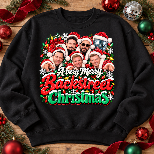 A Very Merry Backstreet Christmas Boy Band Santa Hats (DTF)