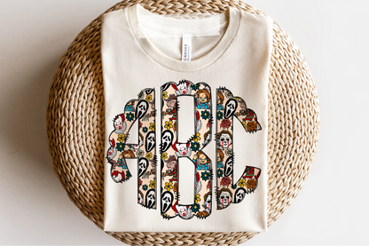 Horror Guys - Custom Monogram Transfer