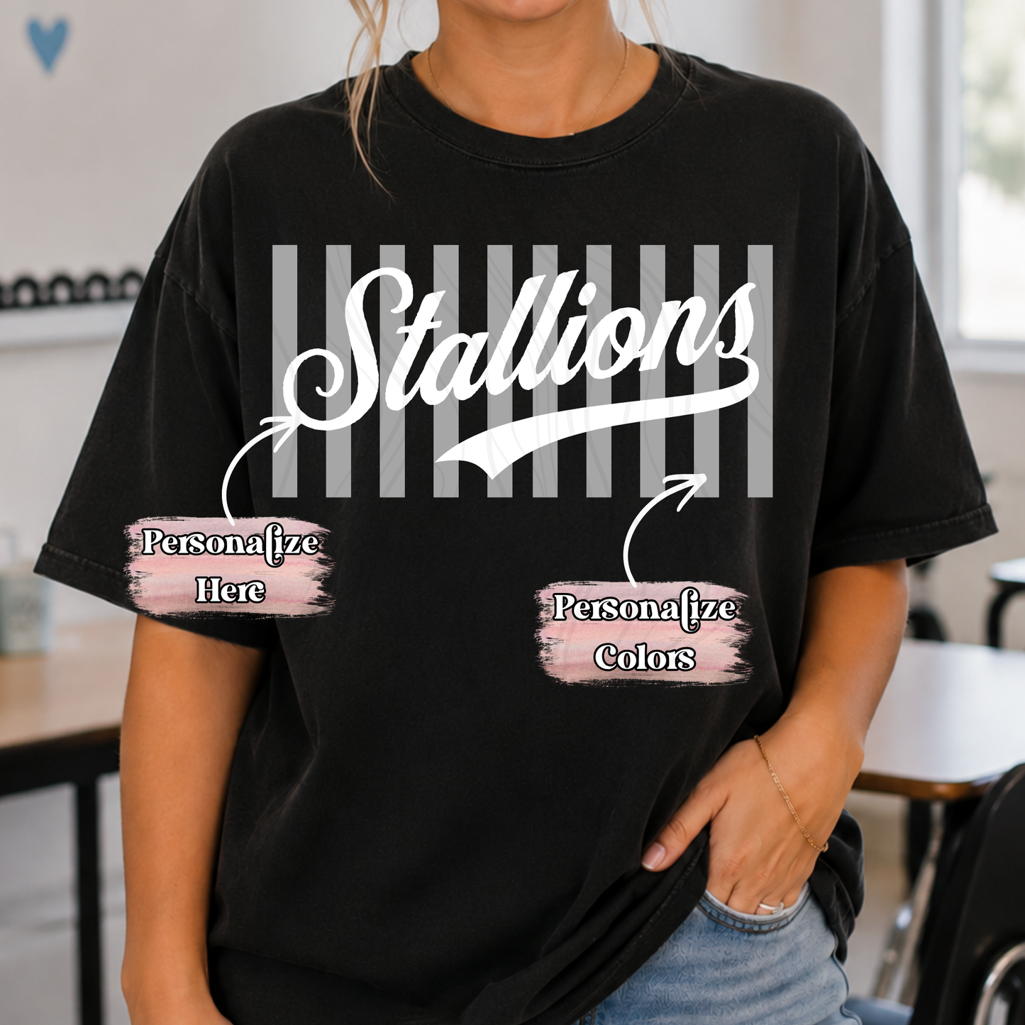 Striped Team Spirit -  ‼️Fully Customizable Transfer‼️