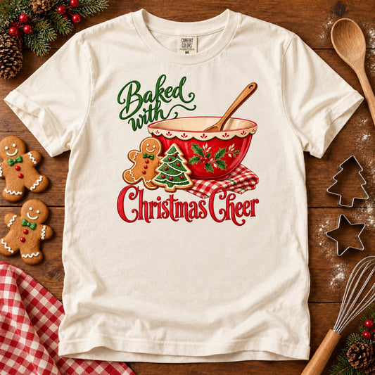 Baked With Christmas Cheer Holiday Baking Bowl (DTF)