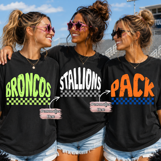 Arched Checkered Mascot -‼️Fully Customizable Transfer‼️