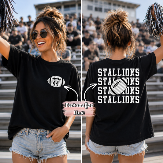 Seersucker Football - ‼️Fully Customizable Transfer‼️