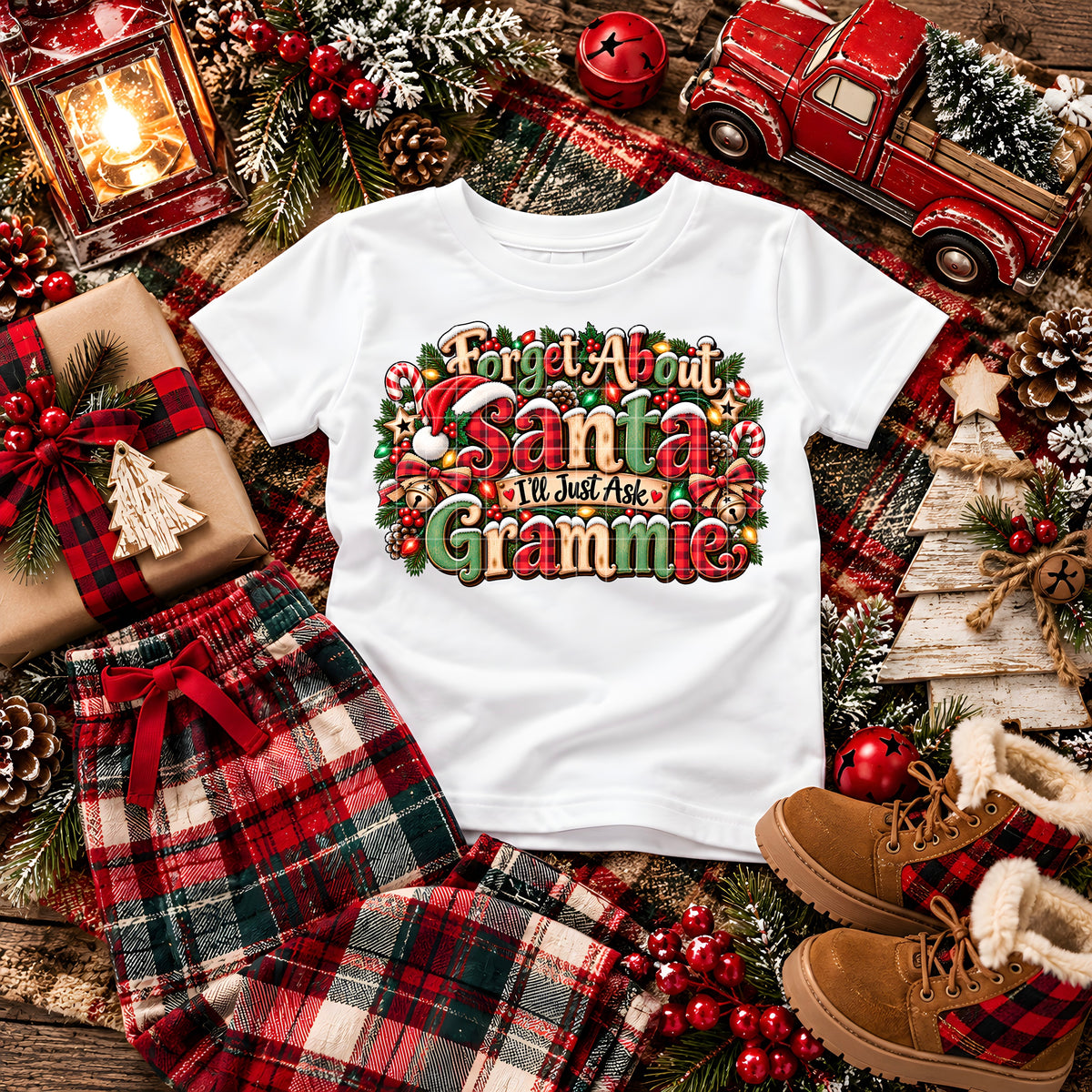 Forget About Santa I'll Just Ask Grammie Christmas (DTF)