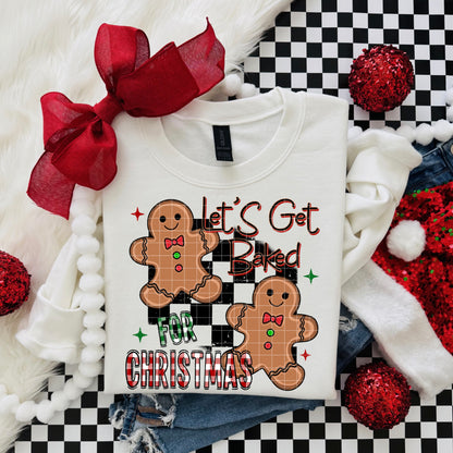 Let's Get Baked For Christmas Gingerbread Cookie Duo (DTF)