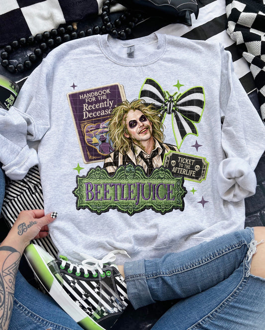 Beetlejuice Patch Collection Handbook Ticket Afterlife Bow (DTF)