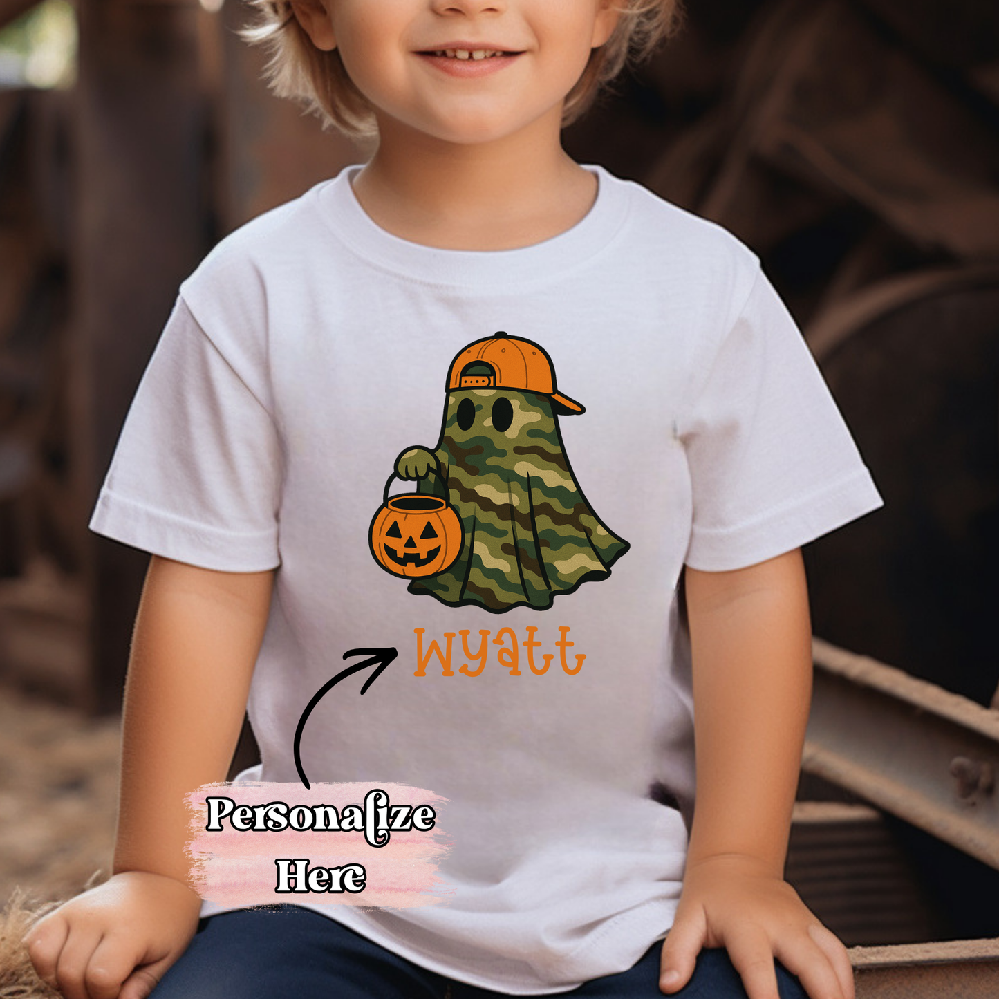 Camo Ghost Nameplate -  ‼️Fully Customizable Transfer‼️