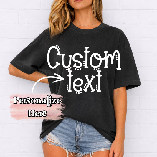 Dotted Outlined Text -  ‼️Fully Customizable Transfer‼️