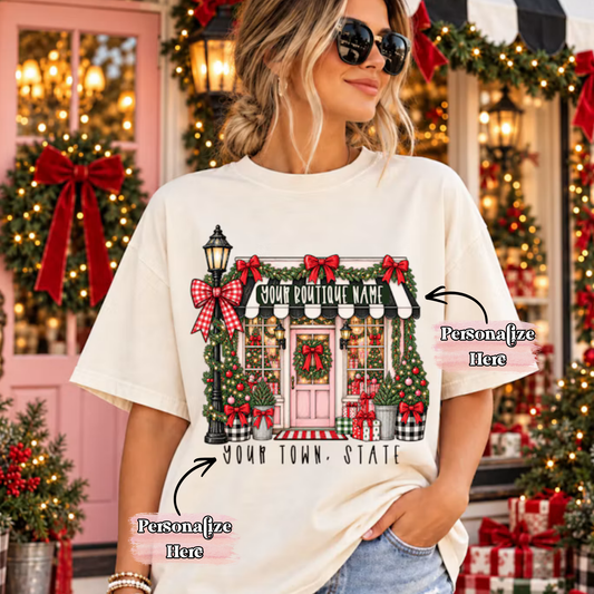 Small Town Christmas Boutique -‼️Fully Customizable Transfer‼️