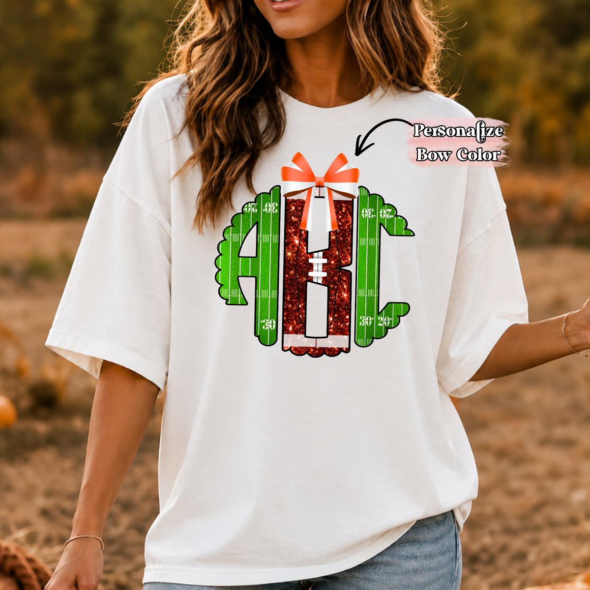 Custom Football Colors - Custom Monogram Transfer