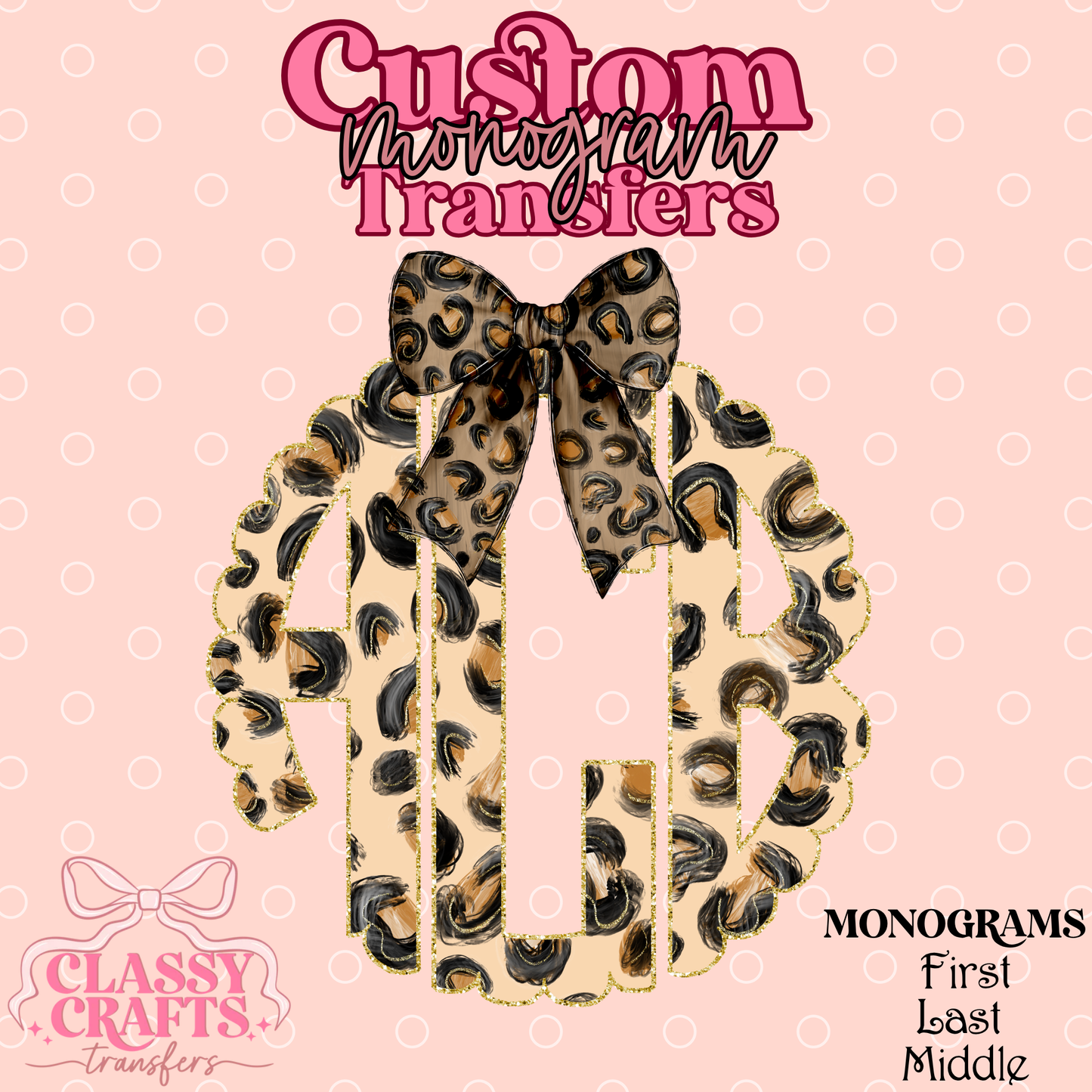 Queen Of The Jungle - Custom Monogram Transfer