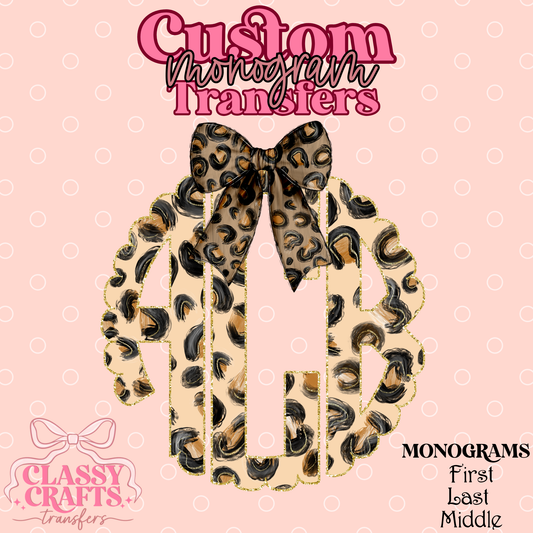 Queen Of The Jungle - Custom Monogram Transfer