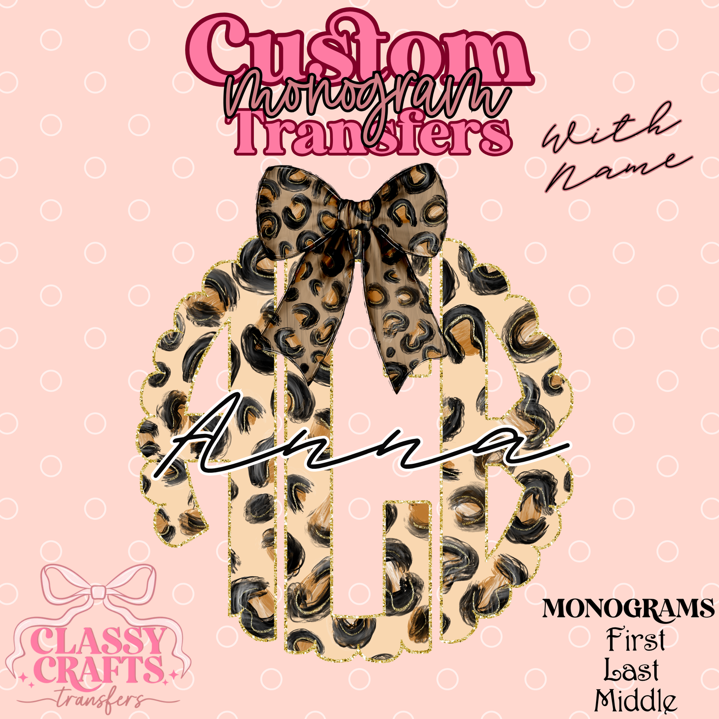Queen Of The Jungle - Custom Monogram Transfer