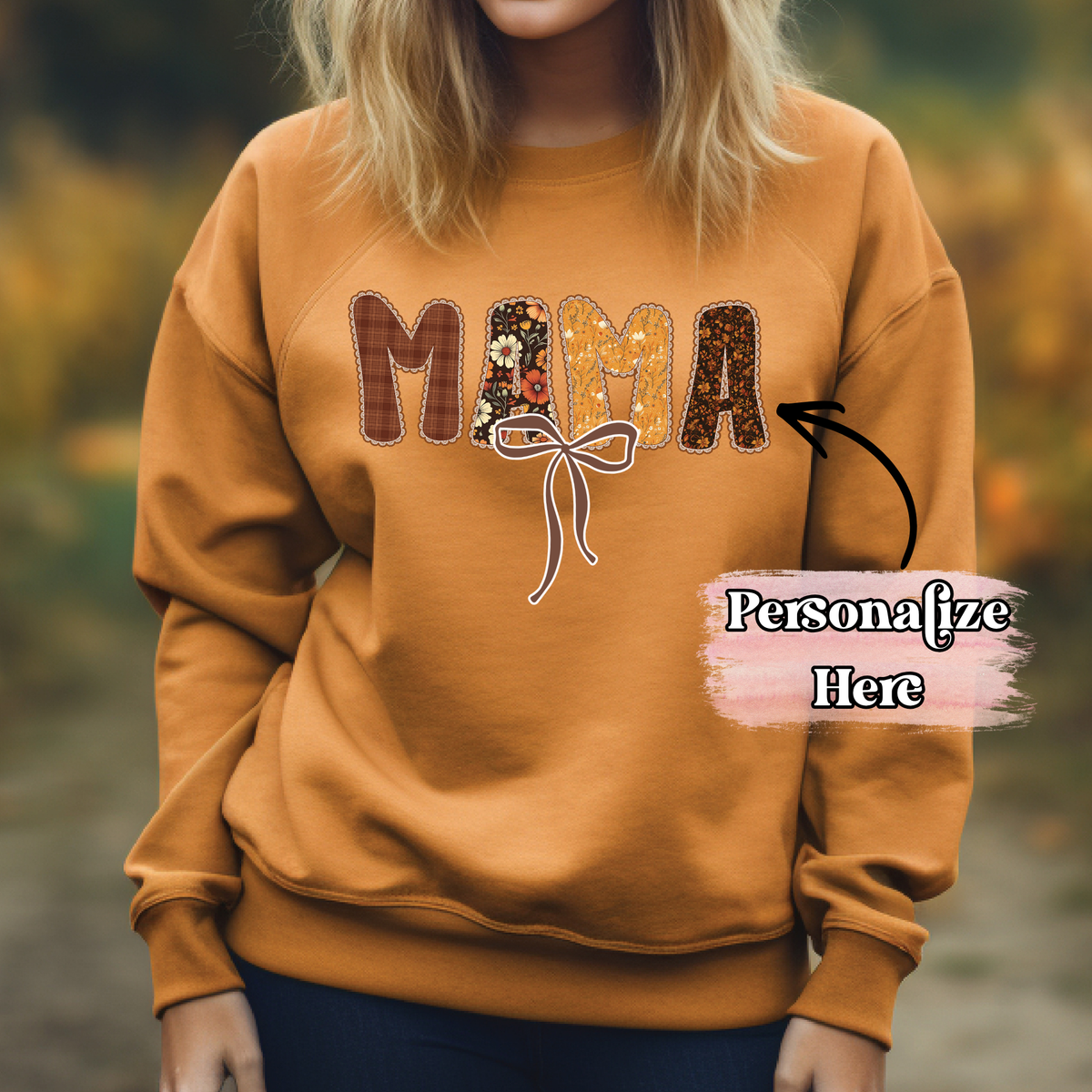Autumn Custom Text With Bow -‼️Fully Customizable Transfer‼️