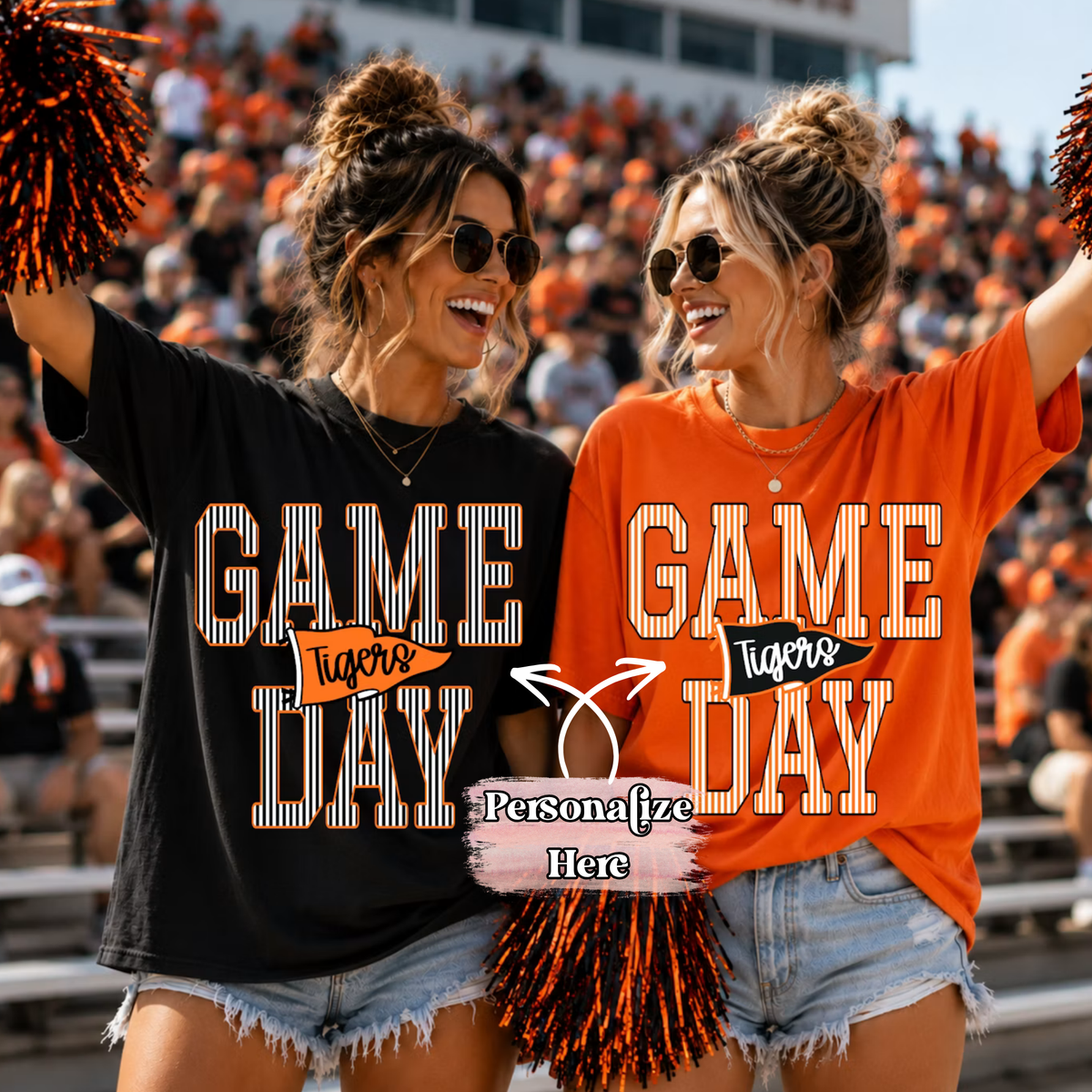 Patterned Game Day  - ‼️Fully Customizable Transfer‼️