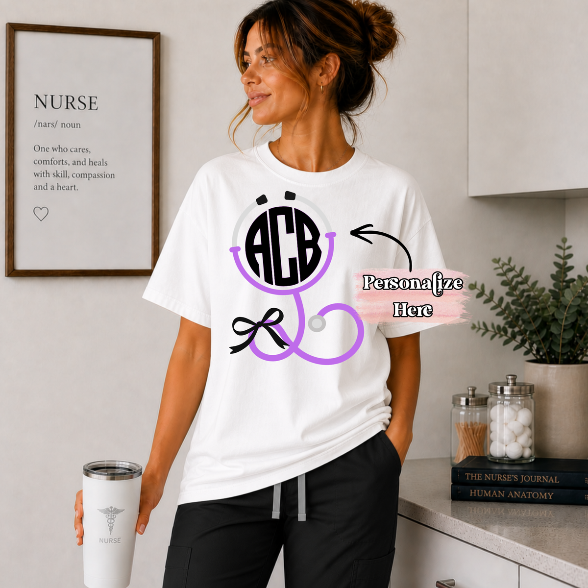 Healthcare Bow Stethoscope - ‼️Fully Customizable Transfer‼️