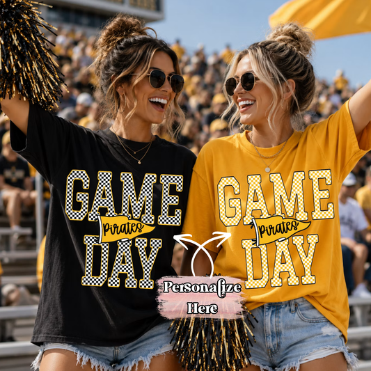 Patterned Game Day  - ‼️Fully Customizable Transfer‼️