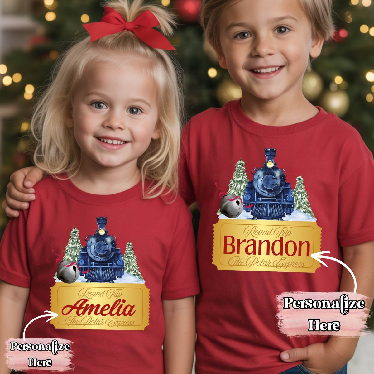 Magical Christmas Express Nameplate -  ‼️Fully Customizable Transfer‼️