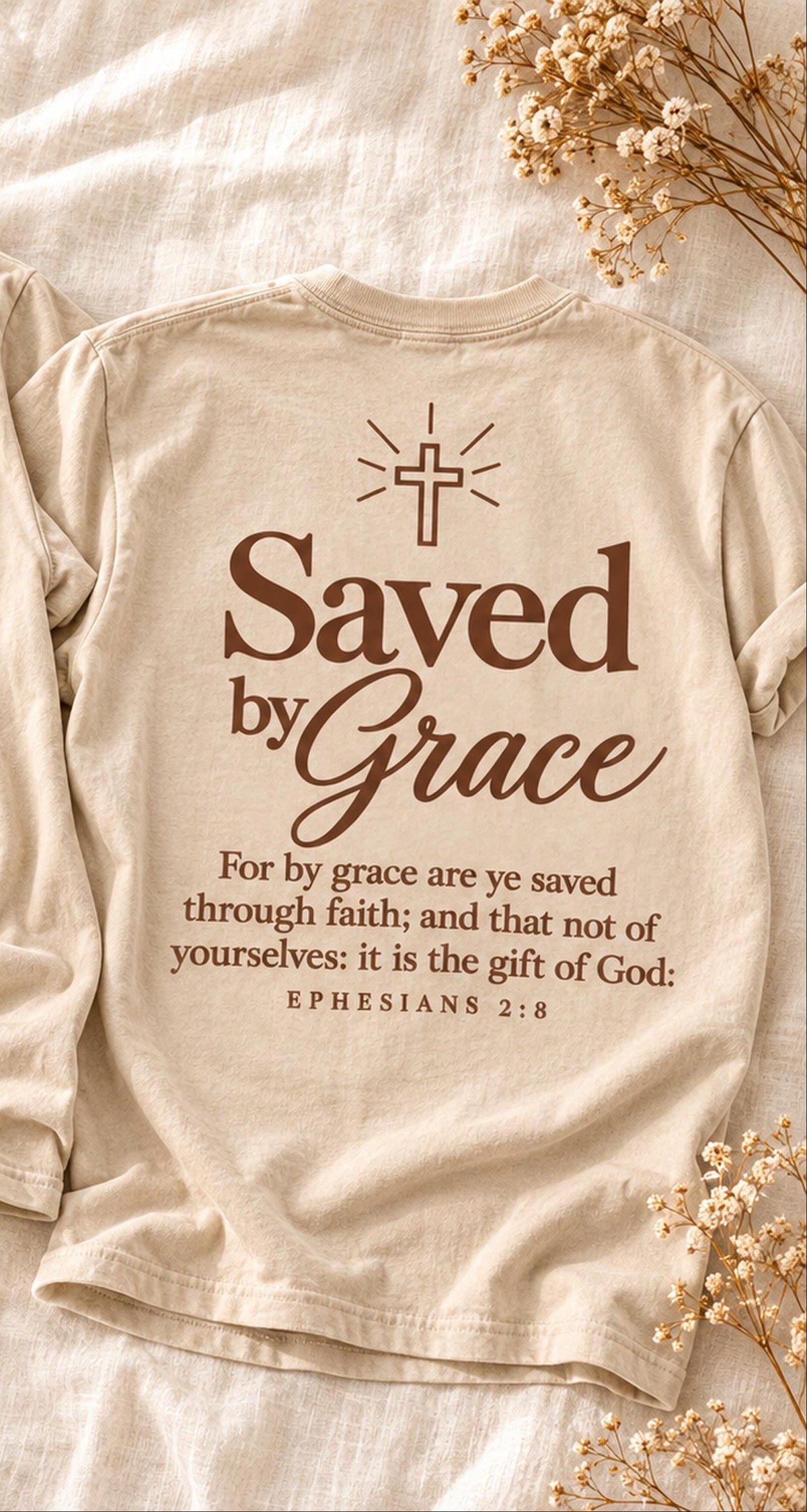 Saved by Grace Ephesians 2:8 Cross Faith (DTF)