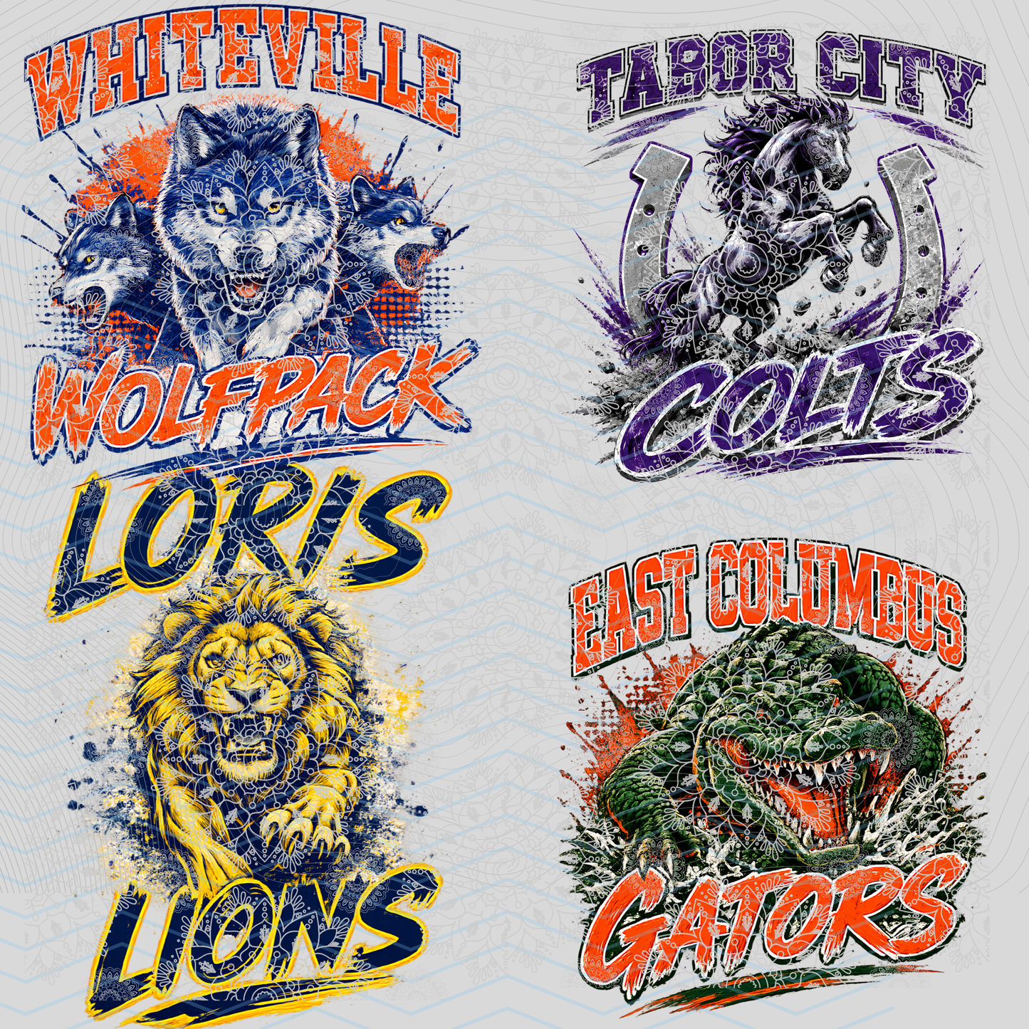 Custom Mascot Paint Splatter | Digital Design