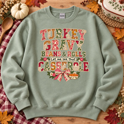 Turkey Gravy Beans & Rolls Let Me See That Casserole (DTF)