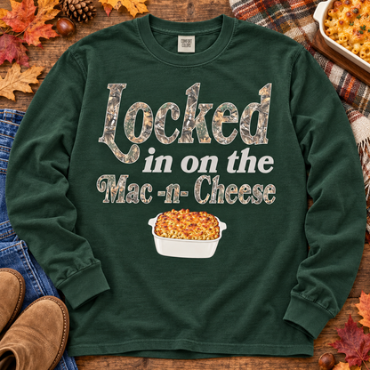 Locked In On The Mac-N-Cheese Camo Typography (DTF)