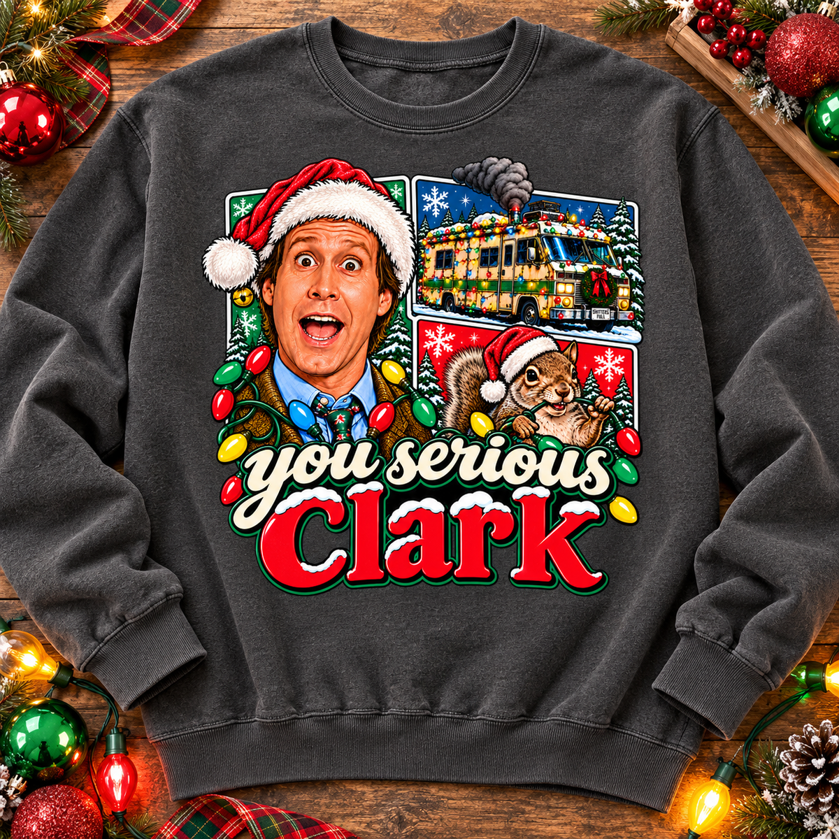 You Serious Clark Christmas RV Squirrel Holiday Lights (DTF)