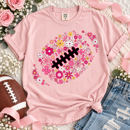 Tackle Cancer Floral Pink Ribbon Awareness Design (DTF)