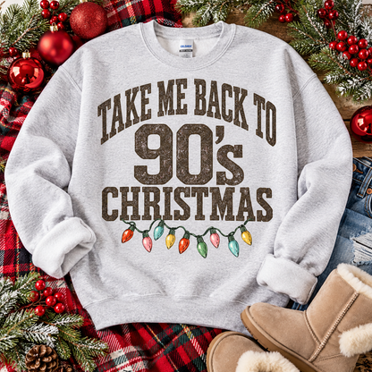 Take Me Back To 90s Christmas Vintage Lights (DTF)