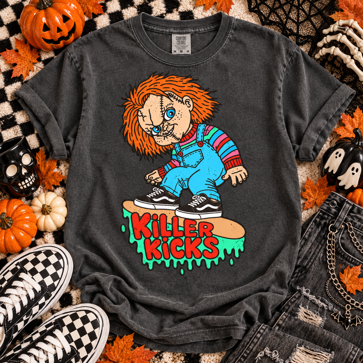 Killer Kicks Scarred Doll Skater Vans Drip (DTF)