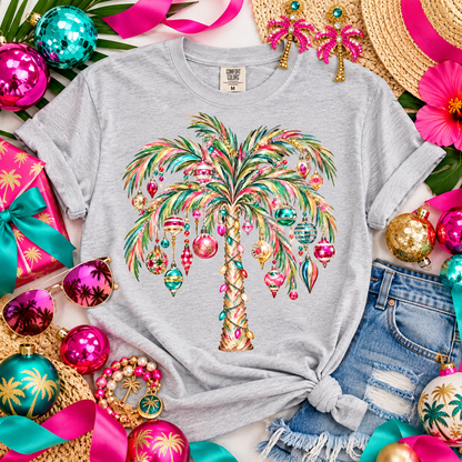 Tropical Palm Tree Holiday Ornaments Christmas Lights (DTF)