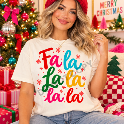Fa La La La La Colorful Christmas Carol Script (DTF)