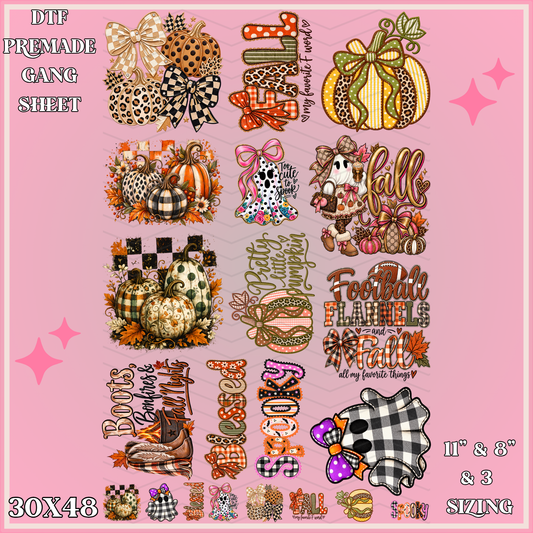 Fall Season - 30x48 - PREMADE GANG SHEET