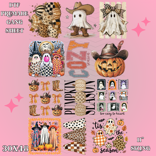 Howdy Pumpkin Season - 30x48 - PREMADE GANG SHEET