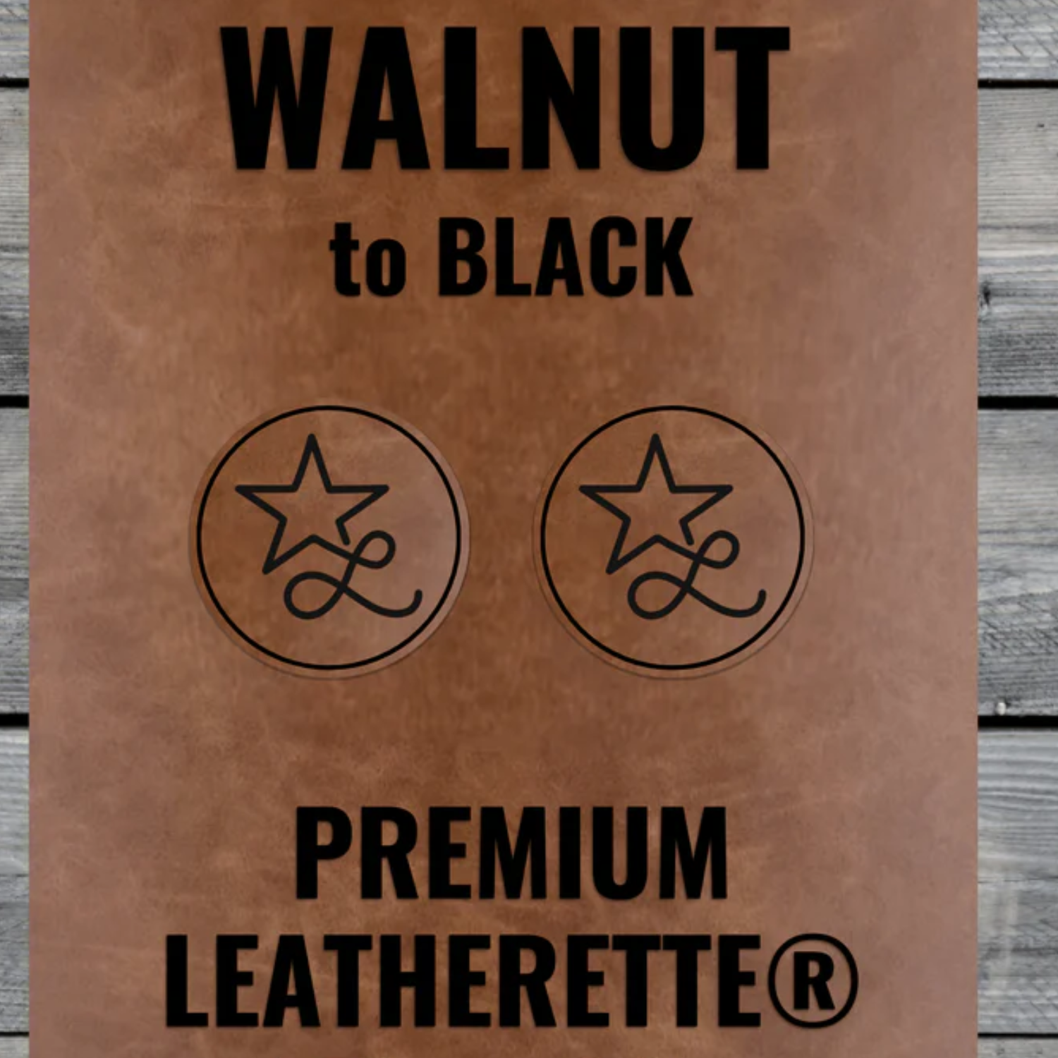 Camo Deer Leather Patch