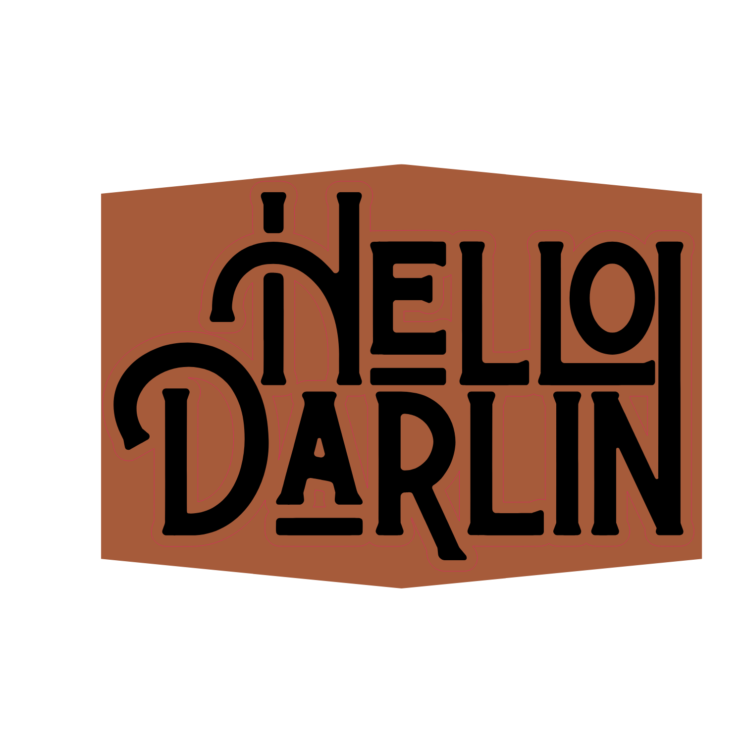 Hello Darlin Leather Patch
