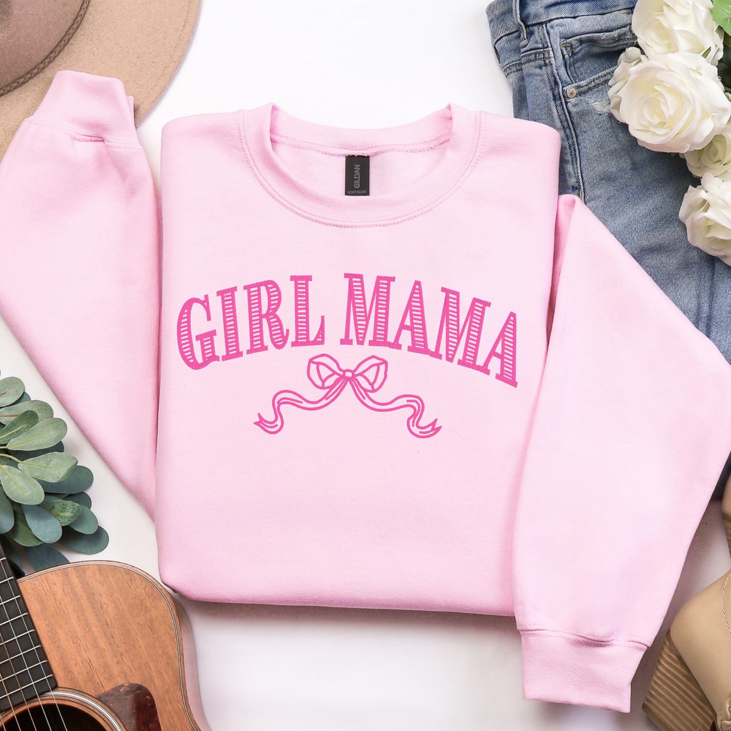 Girl Mom & Boy Mom Embroidered Comfort Colors Tee