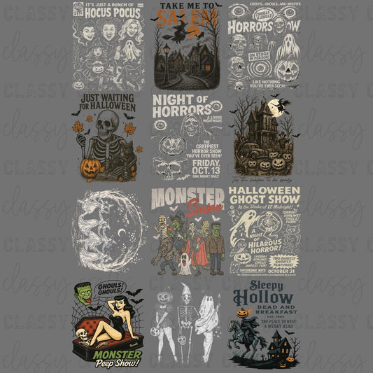 Vintage Halloween - 30x48 - PREMADE GANG SHEET