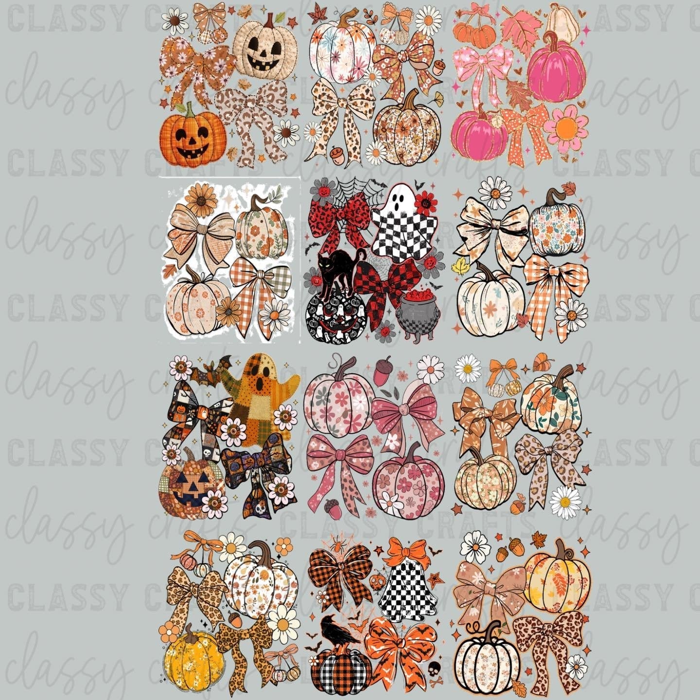 Preppy Fall  - 30x48 - PREMADE GANG SHEET
