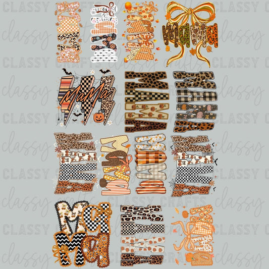 Fall Mama  - 30x48 - PREMADE GANG SHEET