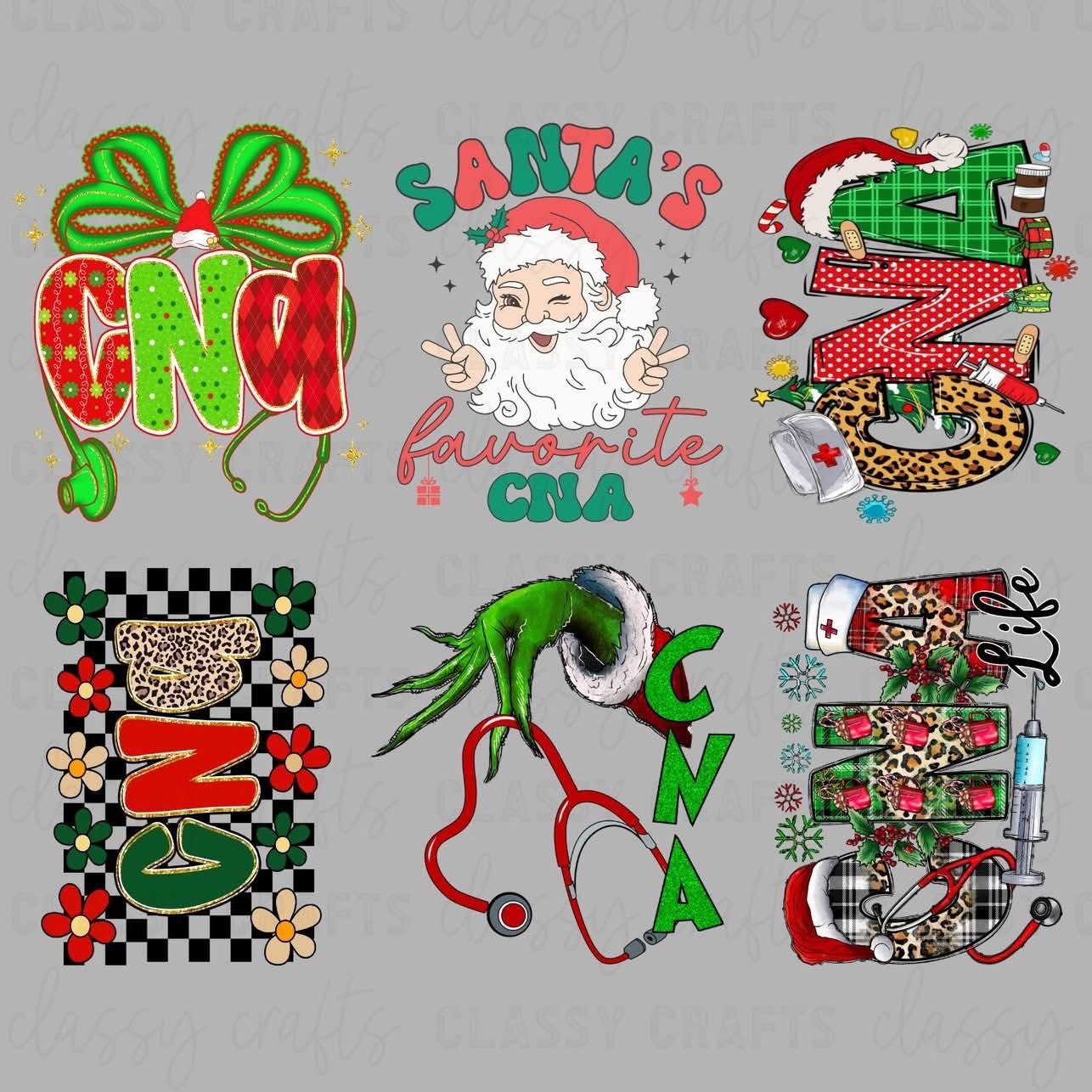 CNA Christmas 30x24 - PREMADE GANG SHEET