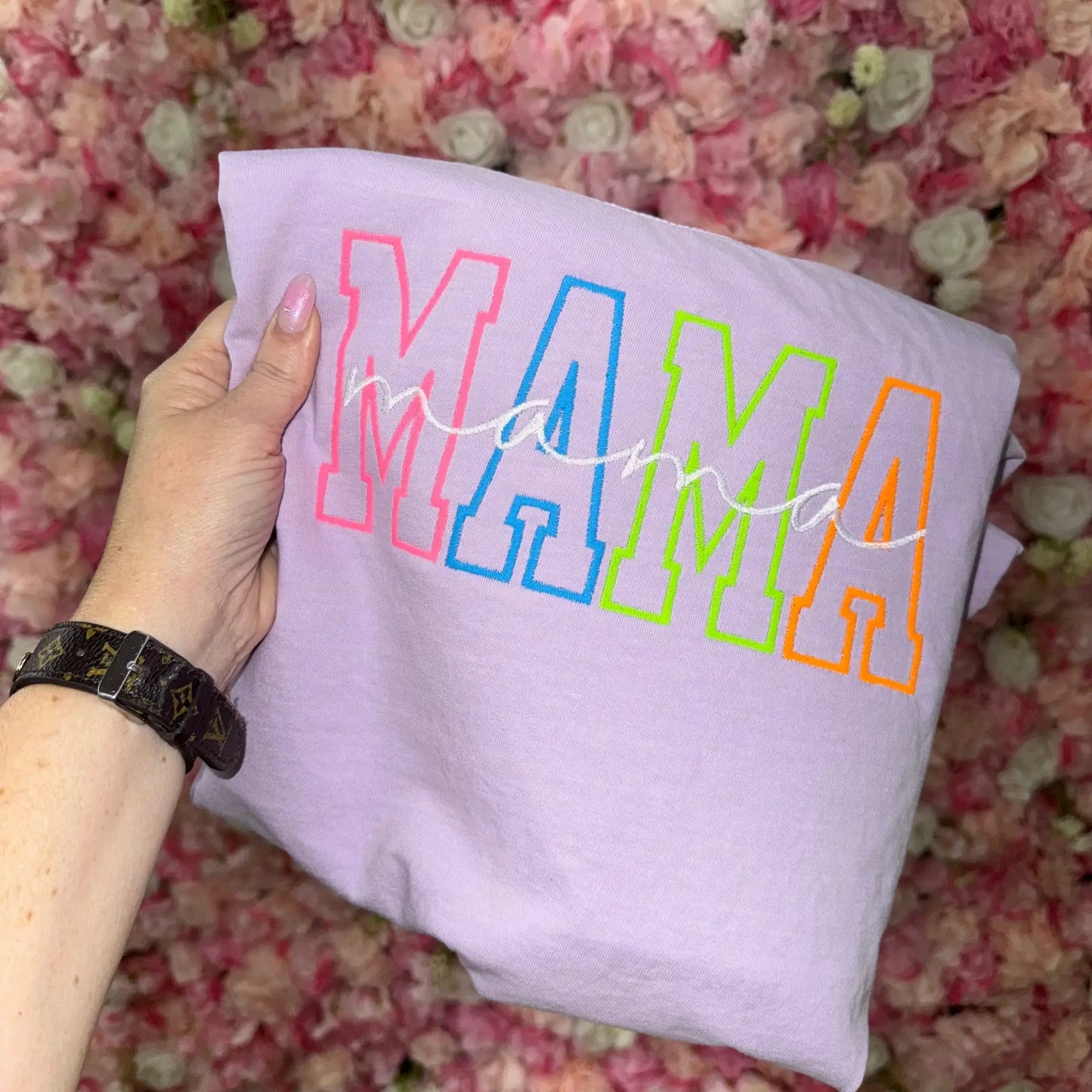 Custom Neon Embroidered Comfort Colors Tee