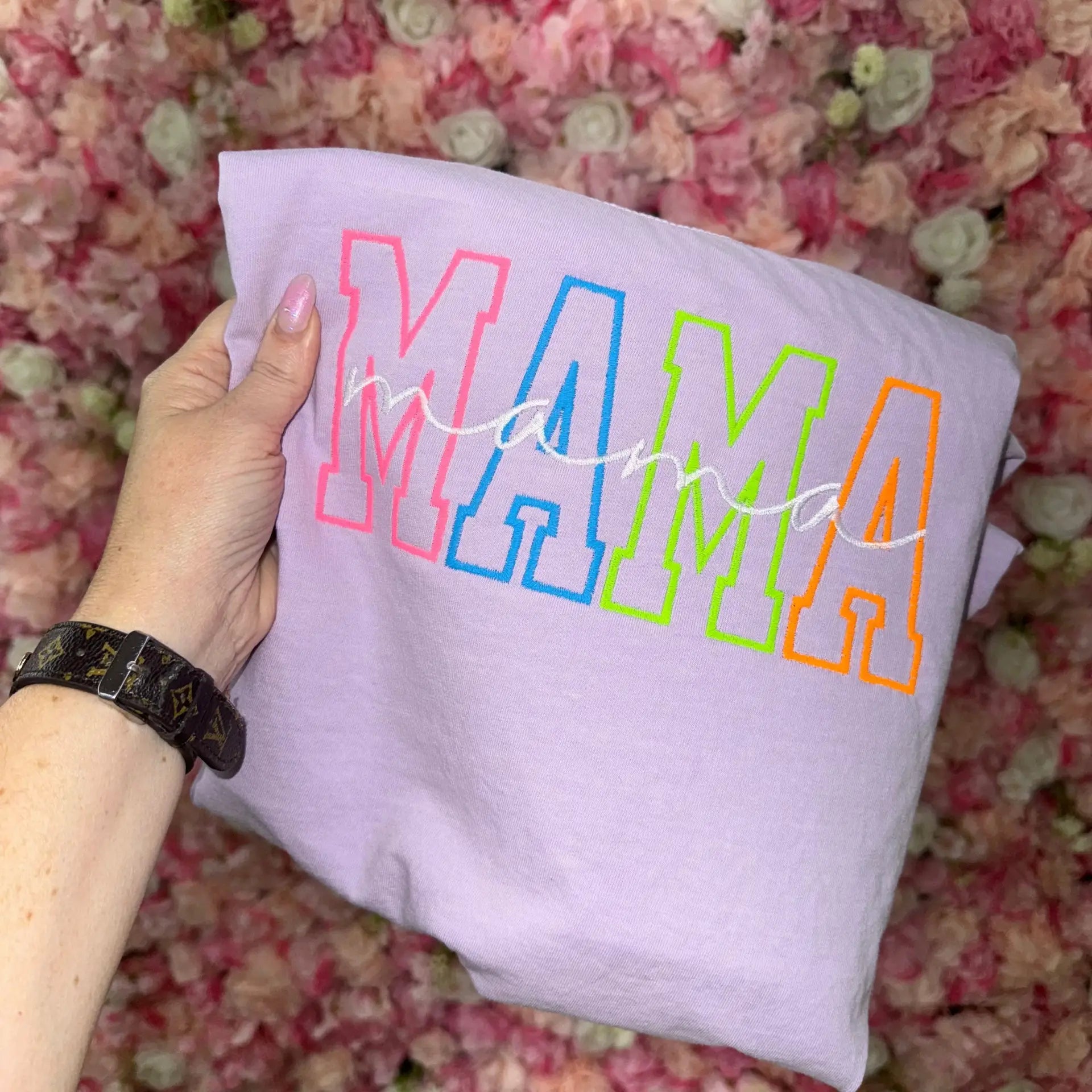 Custom Neon Embroidered Comfort Colors Tee