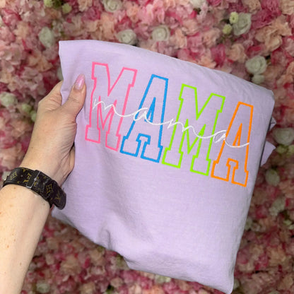 Custom Neon Embroidered Comfort Colors Tee