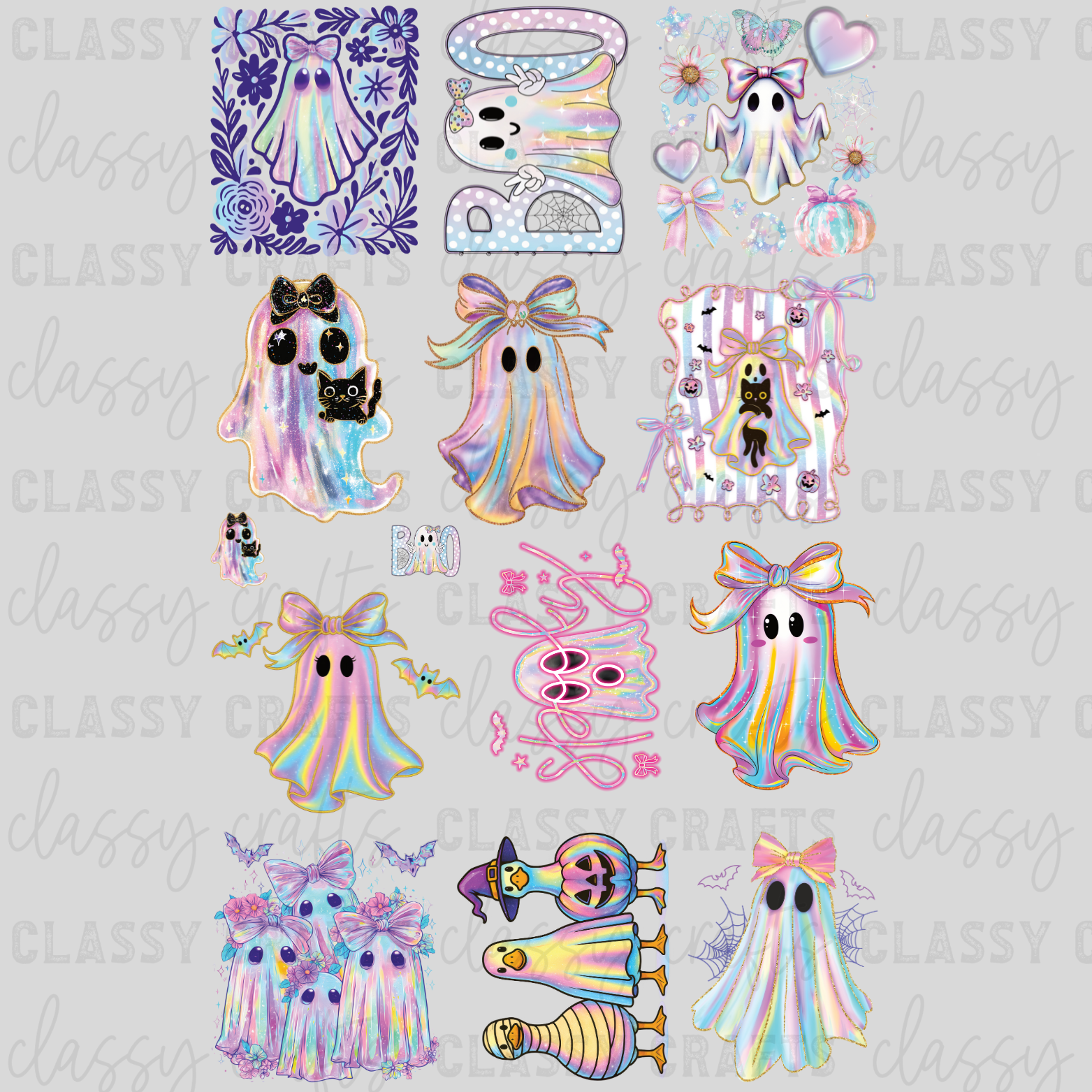 Iridescent Ghost - 30x48 - PREMADE GANG SHEET