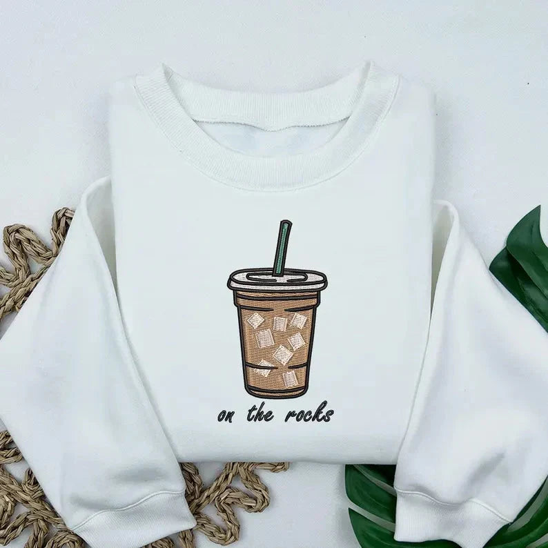 On The Rocks Embroidered Comfort Colors Tee