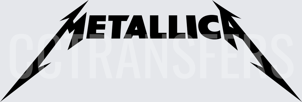 Heavy Metal Band Logo Lightning Bolt Design (DTF)