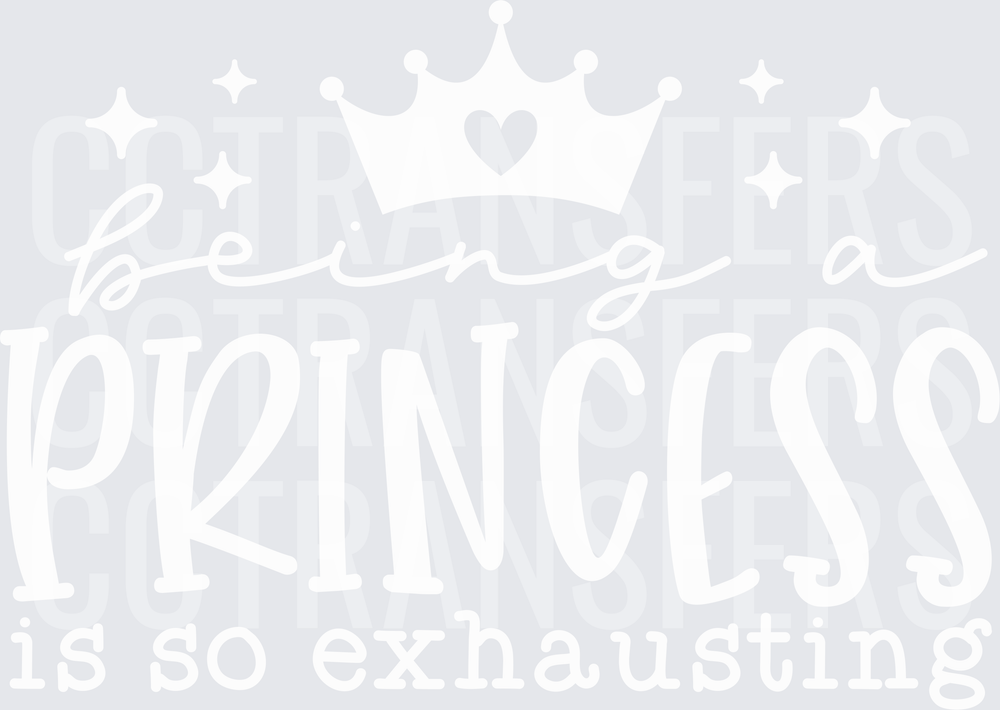 Blessing of a Princess Crown Cursive Script (DTF)
