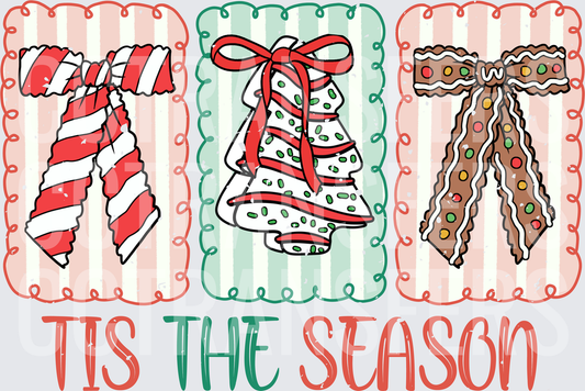 Tis The Season Christmas Bows Holiday Trio (DTF)