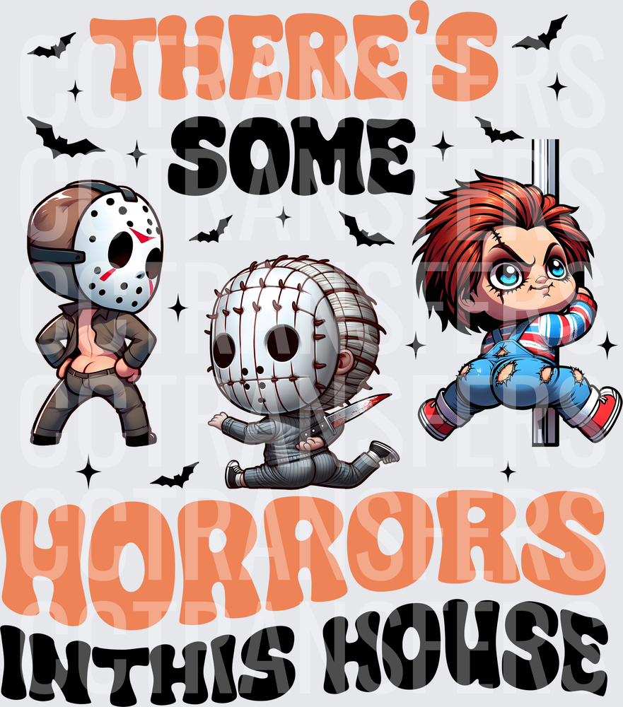 There's Some Horrors In This House Chibi Horror Icons (DTF)